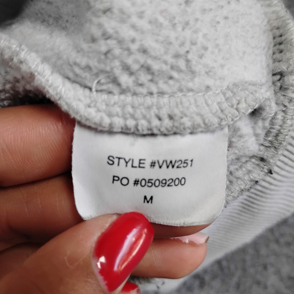 Vuori Womens Restore Hoodie VW251 Full Zip Gray Distressed Athleisure Medium - Picture 3 of 12